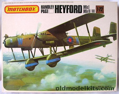 Matchbox 1/72 Handley Page HP-58 Heyford Mk.III - Mk.I and Mk.II, PK605 plastic model kit